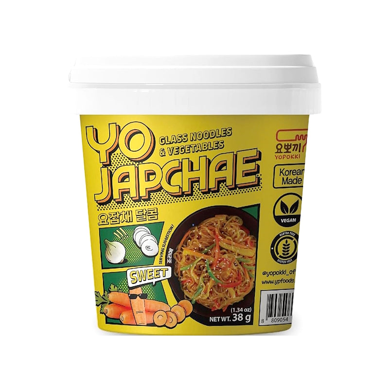 YO JAPCHAE Instant Glass Noodles & Vegetables - Sweet - YOPOKKI