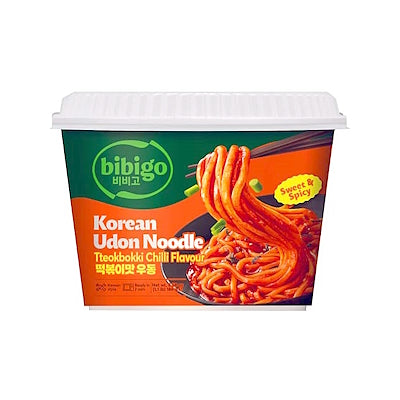 UDON NOODLES - Tteobokki Chilli Flavour BOWL - BIBIGO