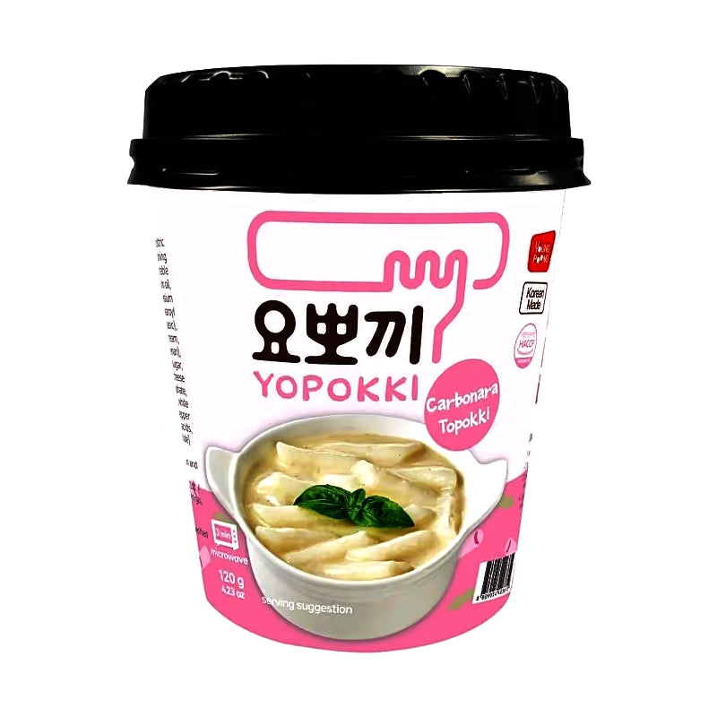 Topokki (rice cakes) - Carbonara - YOPOKKI