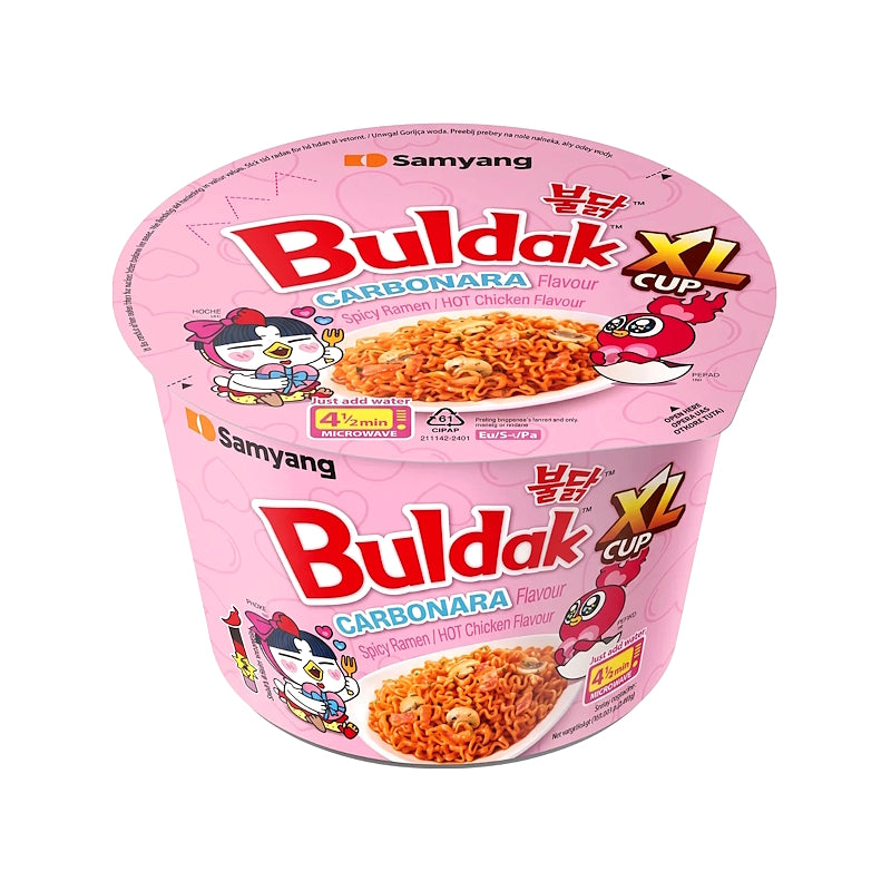 Hot Chicken CARBONARA Flavour Ramen XL CUP - SAMYANG