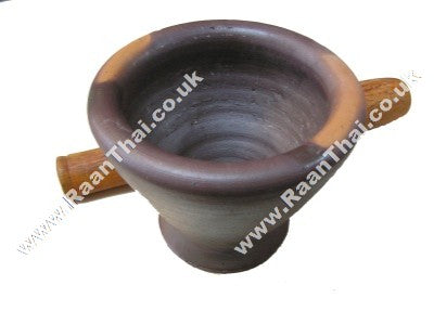 Clay Mortar & Pestle 9"