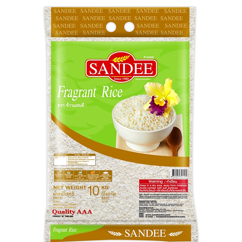Thai Fragrant Rice 10kg – SANDEE