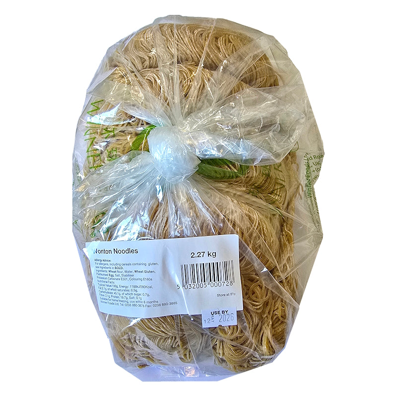 เส้นบะหมี่สดสำหรับทำบะหมี่เกี๊ยว ขนาด 2,700 กรัม - ตรา WINNER FOODS  