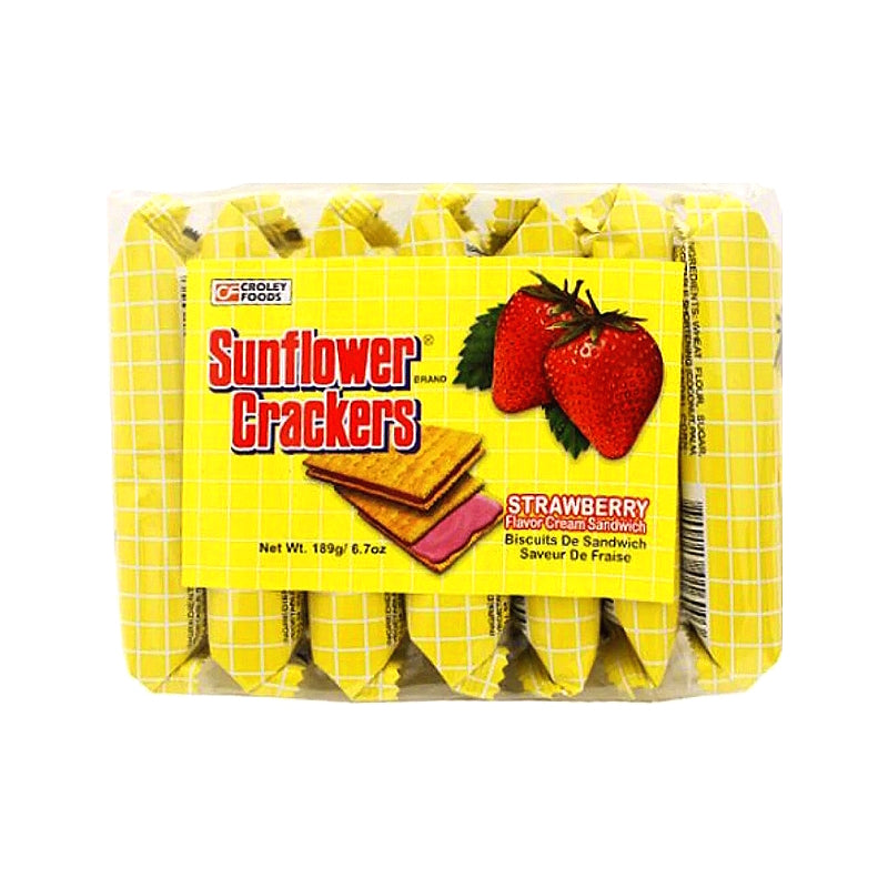 STRAWBERRY Cream Sandwich Crackers - SUNFLOWER