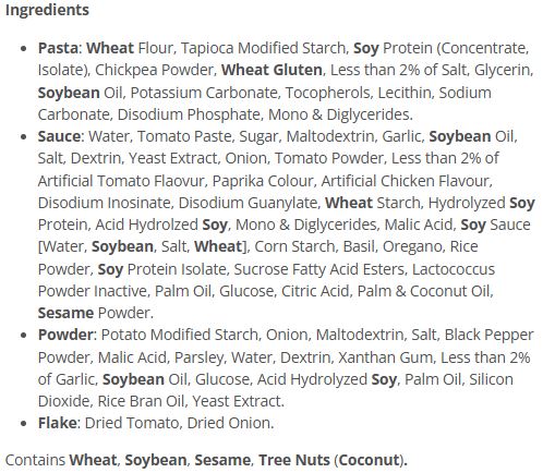 TANGLE Chunky Tomato Flavour Pasta - SAMYANG