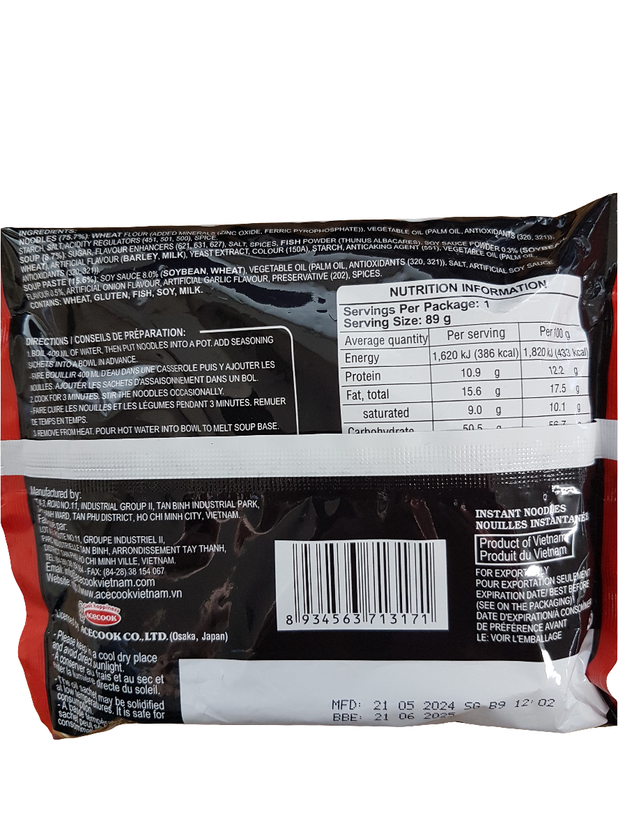 IPPIN Ramen - Shoyu Flavour - ACECOOK