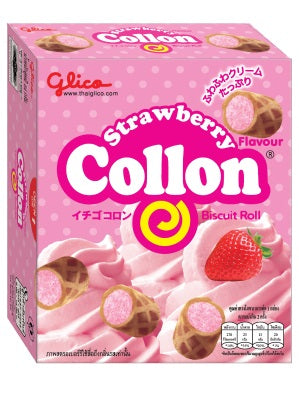 Collon Biscuit Roll - Strawberry Flavour - GLICO ***CLEARANCE (best before: (best before: 22/03/22)***