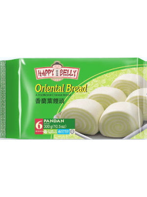 Oriental Bread (Mantou) - Pandan Flavour - HAPPY BELLY