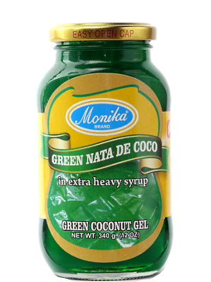 Nata De Coco (Coconut Gel in Syrup) - Green - MONIKA