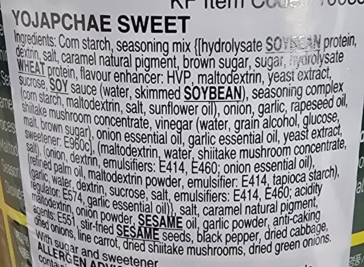 YO JAPCHAE Instant Glass Noodles & Vegetables - Sweet - YOPOKKI