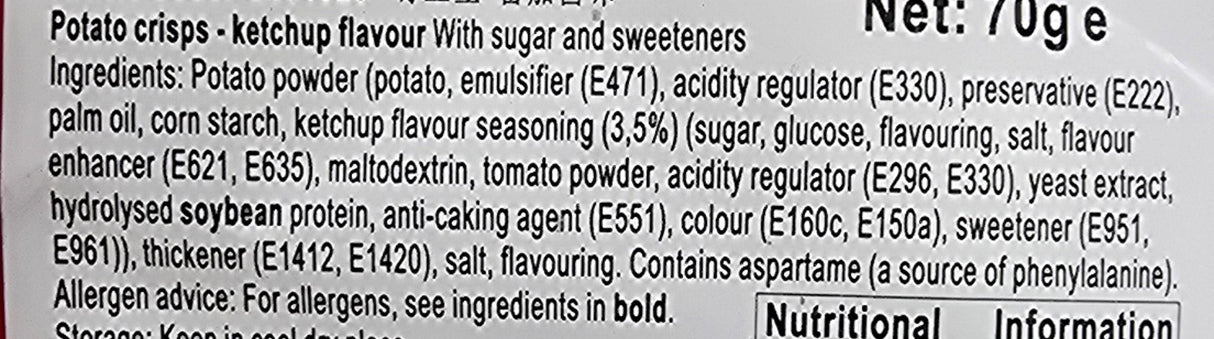 Korean Oh! Karto Ketchup Flavour Potato Chips 70g - ORION