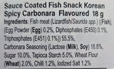Sauce-coated Fish Snack – Spicy Carbonara Flavour 18g – TARO