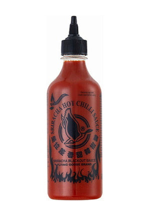 Sriracha BLACKOUT Hot Chilli Sauce – EXTREMELY HOT 455ml – FLYING GOOSE