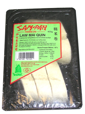 Glutinous Rice & Chinese Sausage-filled Steamed Buns (Lau Mai Quin) - SAM PAN