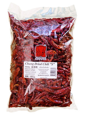 Dried Chilli - Small 500g - CHANG