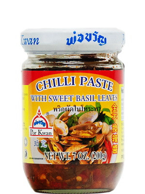 Chilli Paste with Sweet Basil Leaves - POR KWAN