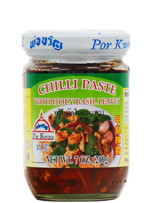 Chilli Paste with Holy Basil Leaves - POR KWAN