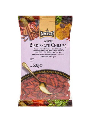 Dried Whole Birdseye Chillies 50g (refill) - NATCO