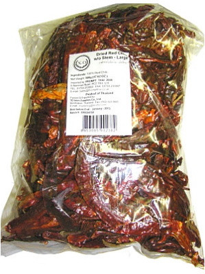 Dried Thai Red Chilli (large) 500g - XO