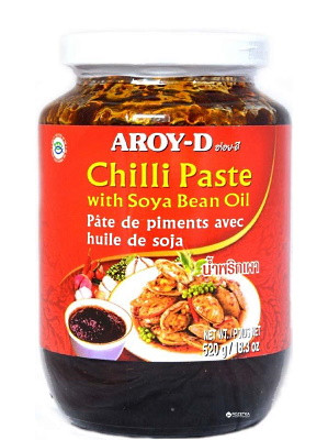 Chilli Paste with Soya Bean Oil 520g - AROY-D
