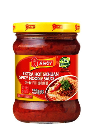 EXTRA HOT Sichuan Spicy Noodle Sauce 220g - AMOY