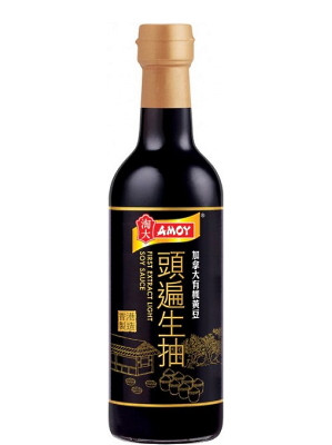 FIRST EXTRACT Light Soy Sauce 500ml - AMOY