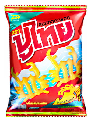 Squid Flavour Crispy Snack – PU THAI 