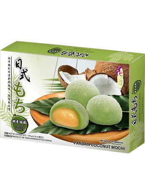 Pandan & Coconut Flavour Mochi 180g – LOVE & LOVE 