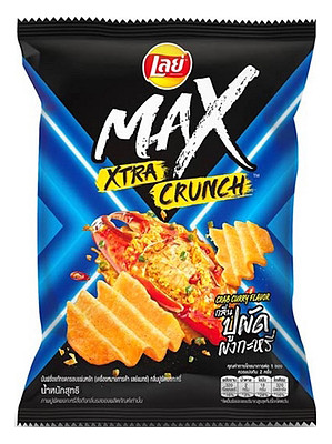 Potato Chips – MAX Xtra Crunch – Crab Curry Flavour – LAY’S 