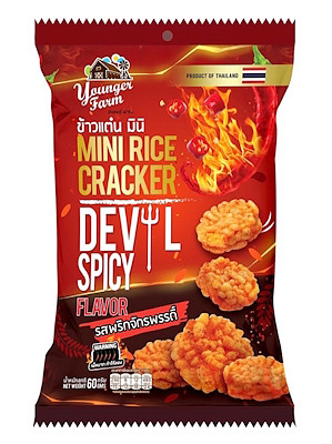Thai Mini Rice Crackers – Devil Spicy Flavour – YOUNGER FARM 