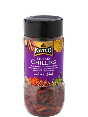 Dried Chillies 50g (jar) - NATCO