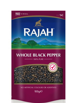 Whole Black Pepper 100g - RAJAH