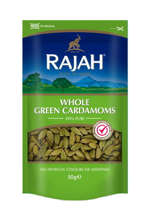 Green Cardamoms 50g - RAJAH