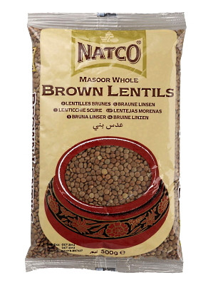 Brown Lentils 500g - NATCO