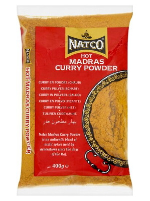 Hot Madras Curry Powder 400g - NATCO
