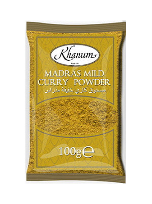 Madras MILD Curry Powder 100g - KHANUM