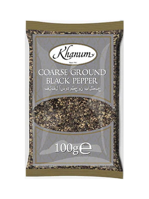Coarse Ground Black Pepper 100g - KHANUM