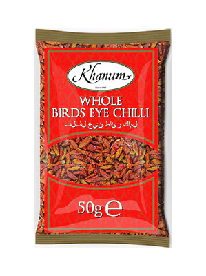 Whole Birds Eye Chilli 50g - KHANUM