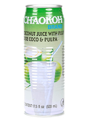 Coconut Juice with Pulp 520ml - CHAOKOH