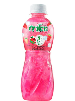 Strawberry Juice Drink with Coconut Gel - KATO