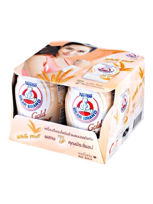 BEAR BRAND Sterilized Milk – White Malt 4x140ml – NESTLE 