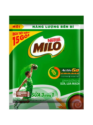 MILO 3 in 1 Instant Chocolate Malt Beverage 15x22g sachets – NESTLE 
