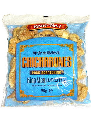  Seasoned Crispy Pork Rind (Chicharones) 90g - KAIN NA 