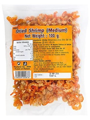 Dried Shrimp (medium) 100g - ASIAN SEAS 