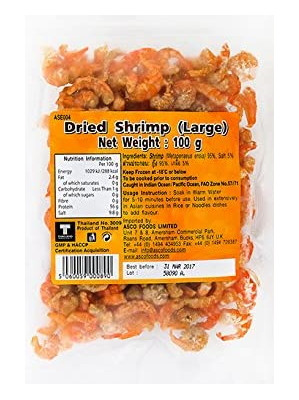 Dried Shrimp (large) 100g – ASEAN SEAS 