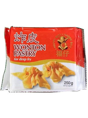 Won Ton Wrappers (for deep-fry) 48x250g - HAPPY BOY