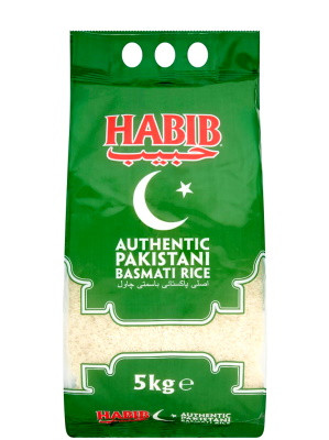 Pakistani Basmati Rice 5kg - HABIB