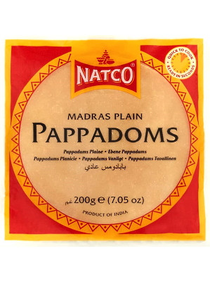 Madras Plain Pappadoms - NATCO