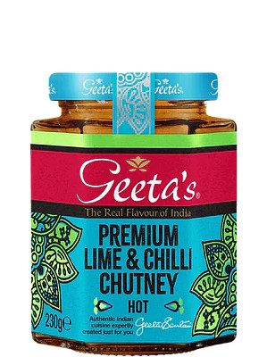 Premium Lime & Chilli Chutney - GEETA'S