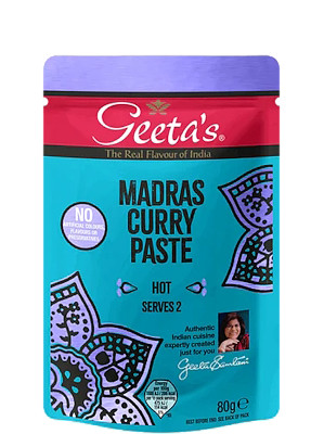 Madras Curry Paste (Hot) - GEETA'S